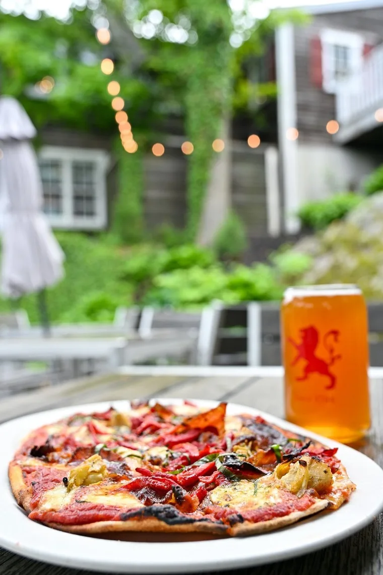 Outdoor patio dining at The Red Lion Tavern